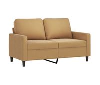 sofa de 2 plazas - sofa de salon - sofa moderno terciopelo marron 120 cm