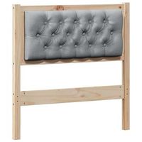 cabecerorpanel de cabecero otro marron y gris claro 80 cm madera maciza de pino