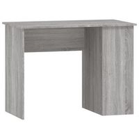 escritorio de madera contrachapada gris sonoma 100x55x75 cm vidaxl