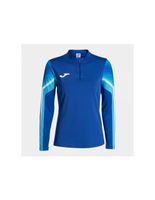 sudadera de running joma elite xi mujer royal blanco