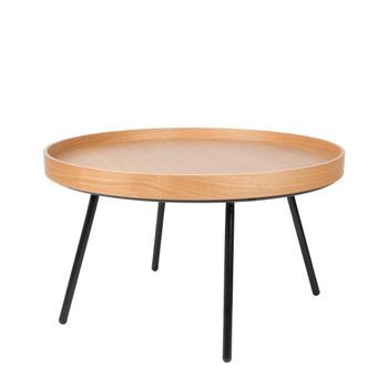 Mesa de centro de madera beige
