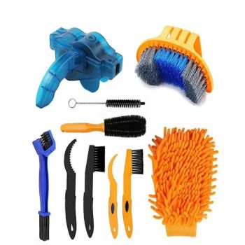 Juego de arandela de cadena de bicicleta, limpiador de caja de cadena, accesorios para bicicleta de montaña, Kit de herramientas de mantenimiento, herramientas de reparación de cepillos grandes de