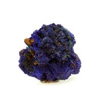 chessylite - pierre natural de francia chessy -les -mines - azurite crystal bleu deep  6892 ct - certificado de autenticidad incluido  27 x 25 x