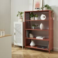 estanteria de metal terracotta h145cm