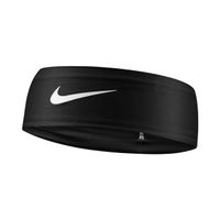 nike dri-fit fury classic cinta para la cabeza unisex - negro blanco