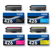 original multipack brother mfc-l8900cdw printer toner cartridges 4 pack -tn426bk