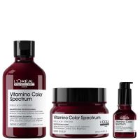 loreal professionnel vitamino color spectrum shampoo 300ml rinse off hair mask 250ml and serum 50ml bundle for coloured hair