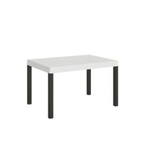 mesa extensible 90x140400 cm everyday fresno blanco estructura antracita