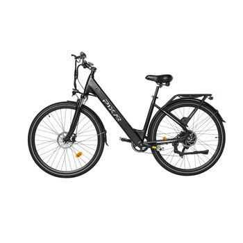 Bicicleta Electrica Urbana Pixar City 1, Bateria 36v 12.8ah, Shimano 7 Velocidades, Color Negro, Frenos Fiables Y Uso