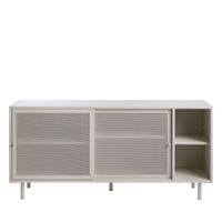 aparador de 2 puertas 2 nichos de metal l160cm - colorgreige