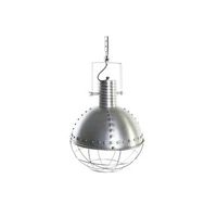 lampara techo hierro 43x43x66 desgastado plateado