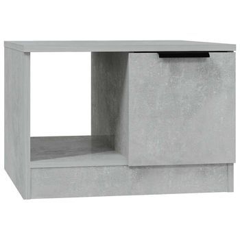 Mesa De Café - Mesa De Centro Madera De Ingeniería Gris Hormigón 50x50x36 Cm