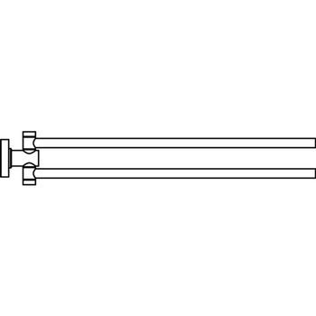 Toallero Doble Ideal Standard Iom, Cromo, A9131aa