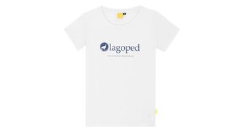 Camiseta blanca lagoped teerec flag para mujer