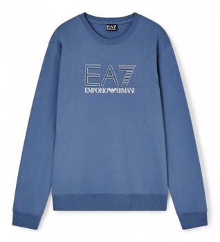 EA7 para hombre. 7M001312_AF13512 Sudadera Visibility M azul (L), Casual, Deportivo, Algodón, Sportswear, Multideporte, Manga larga
