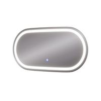 espejo de bano miral 80 x 40 cm con iluminacion frontal vicco