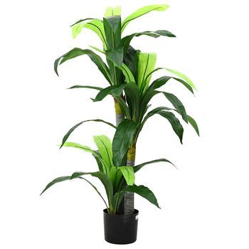 Árbol Dracaena Artificial 36 Hojas 120 Cm Verde Vidaxl