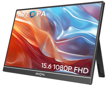 ARZOPA Monitor A1 Port til 15 6 FHD 1080P IPS Pantalla Externa USB C Ultradelgada