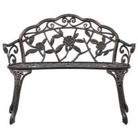 banco de bistro aluminio fundido bronce 100 cm
