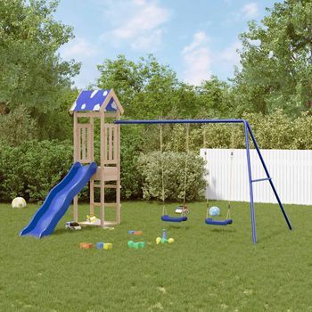 Parque Infantil | Área De Juegos De Exterior De Madera Maciza De Pino Cfw782774