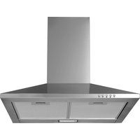 logik l60chdx17 chimney cooker hood - stainless steel stainless steel