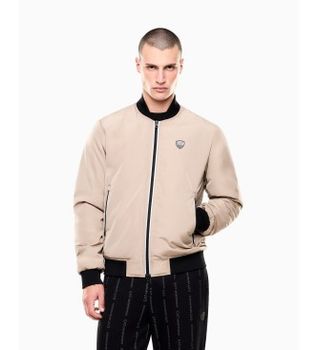 EA7 para hombre. 8NPB12_PN7LZ Chaqueta Bomber Premium Shield beige (XL), Casual, Poliéster