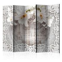 biombo - lilies and quilted background ii 225x172 cm