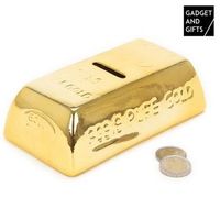 hucha de ceramica lingote de oro gadget and gifts