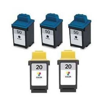 Compatible Multipack Lexmark Z703 Printer Ink Cartridges (5 Pack) -17G0050E