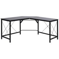 mesa de ordenador 150x150x76cm negro