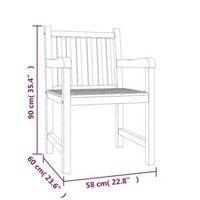 conjunto de mesa y sillas de comedor de jardin hecho de madera maciza concretamente de teca