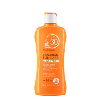 Canarian Suncare Leche Solar de Aloe Vera SPF 30, 200ml