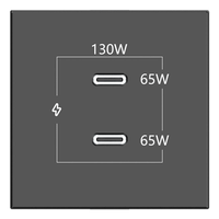 kramer connect - room connectivity black 2 ports usbc 130w 