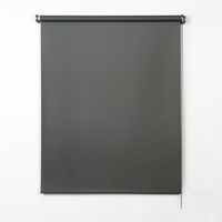 10xdiez enrollable tejido opaco gris oscuro - 80x250 cm - gris