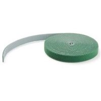 startechcom bobina de 76m de gancho y bucle - tiras reutilizables de gancho y bucle - cinta sujetacables - envolturas ajustables de tela para gestian de cableado - verde
