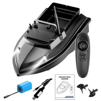 Barco Iscador Automático 500m: Motor Duplo, Localizador De Peixes E Luz Noturna Para Pesca Profissional