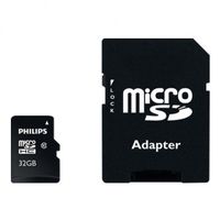 philips tarjeta de memoria micro sdhc - 32 gb clase 10 con adaptador