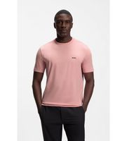 boss para hombre 50506373 camiseta con detalle de logo rosa s casual algodon manga corta