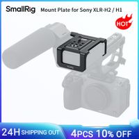 placa de montaje smallrig para sony xlr-h2  h1 con orificios roscados de 14r-20 integrados y soporte para accesorios frios para kits de placas de montaje 67814830md3490 -6925