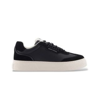 A|X Armani Exchange para hombre. XM002200AF21419MC105 Zapatillas casual negro (39), Ecopiel, 3 a 5cm, Cordones, Deportivo