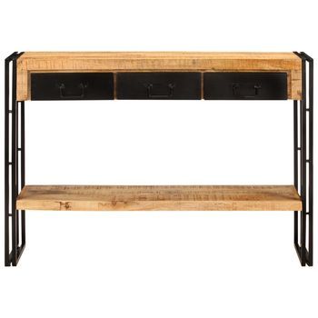 Mesa Consola | Mesa De Entrada | Mesa Auxiliar Madera Maciza De Mango 110x30x76 Cm