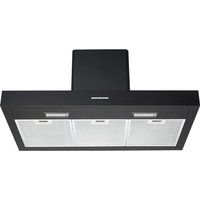 logik black box l90chdb17 chimney cooker hood - black black