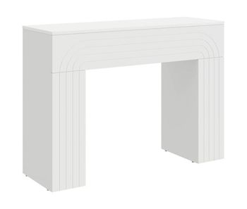 Mesa de café - mesa de centro blanco 102 x 35 x 75 cm madera de ingeniería