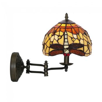 Aplique de pared tiffany belle amber