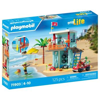 PLAYMOBIL Torre de Vigilancia con Coche de Playa, Juego de figuras +4 años - 71903