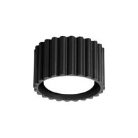 lampara de techo negro aluminio alt 6 cm