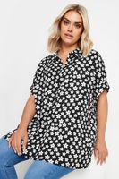 yours camisa manga sisa de margaritas mujer curvy y tallas grandes yours