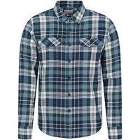 mountain warehouse camisa manga larga trace para hombre