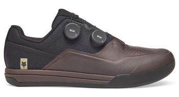 Zapatillas de pedal fox union boa flat marron