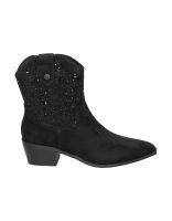 botines de tacon xti 144309 negros con brillos 41